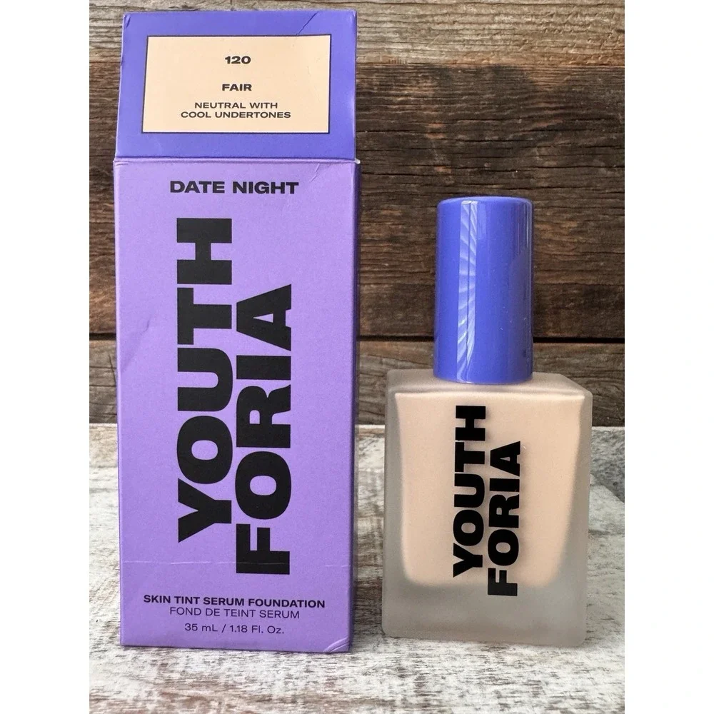 Youth Foria Date Night Skin Tint Serum Foundation – 120‎ Fair - DISCONTINUED